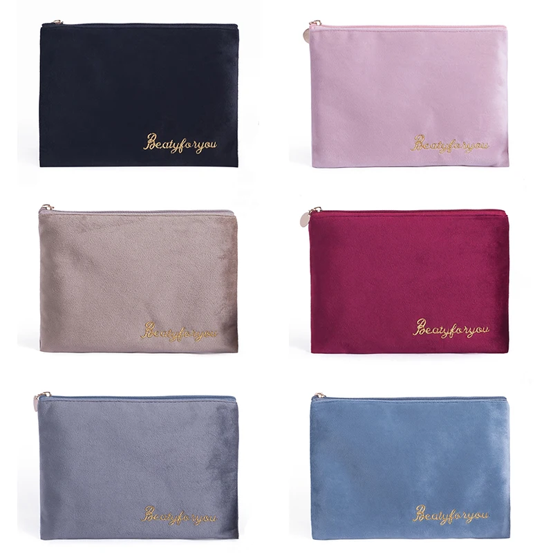 Женская косметичка милый мини Мягкий Бархатный Чехол для макияжа сумка на молнии