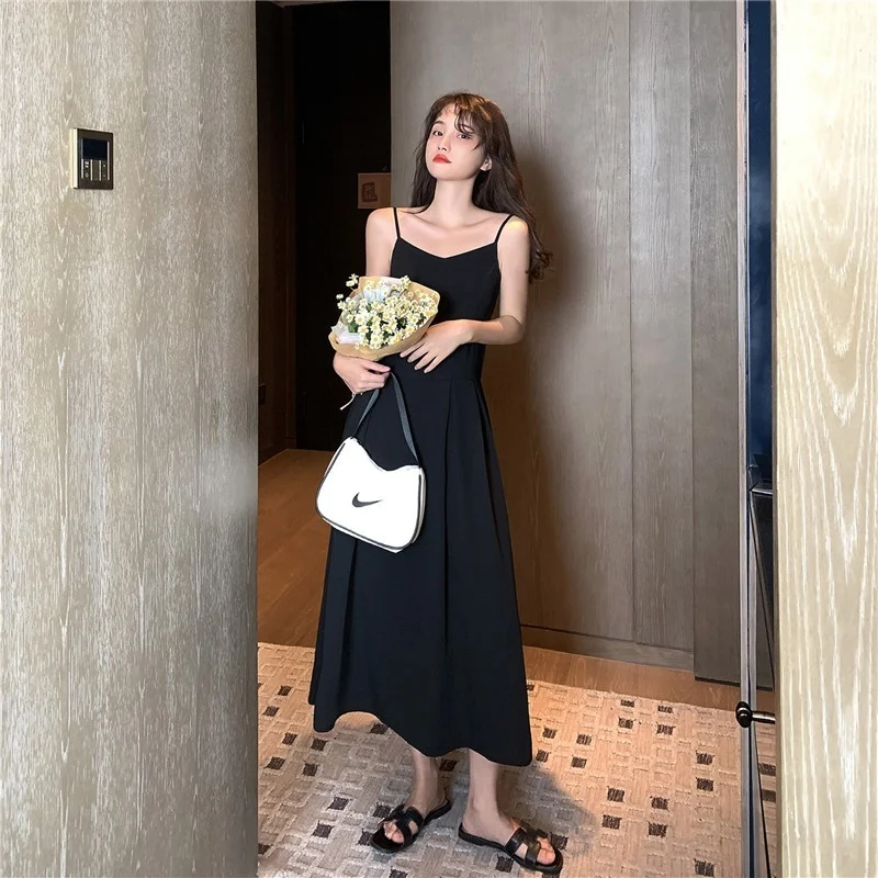 Женское платье макси без рукавов Повседневное с V-образным вырезом сексуальные