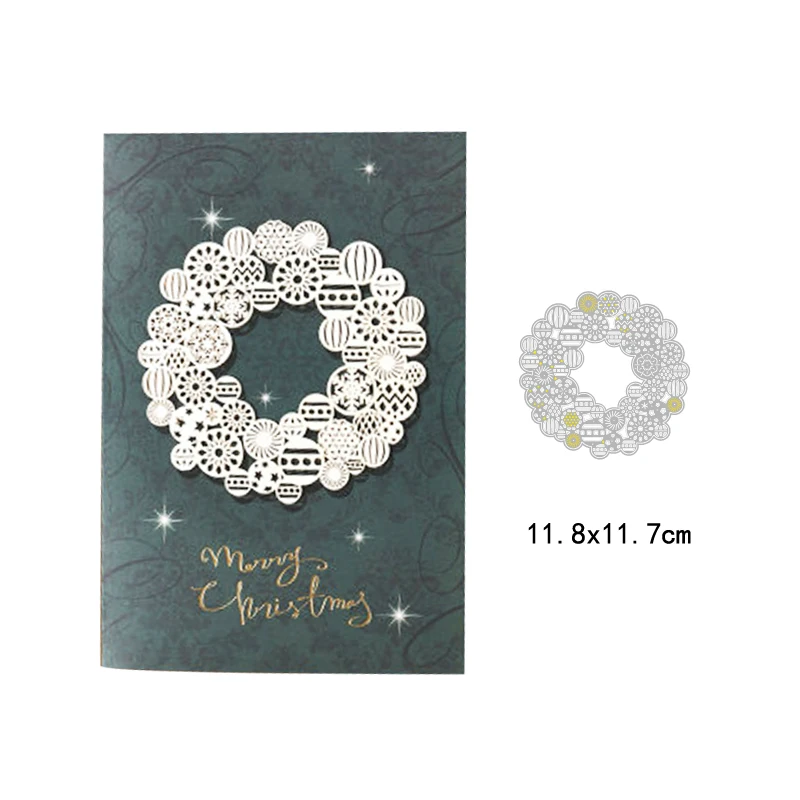 Металлические штампы для украшения открыток птица в подарок на Рождество олень