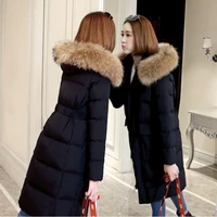 yiciya winter jacket coat women warm thicken cotton coats collar hooded cotton parkas jackets long female loose outwear