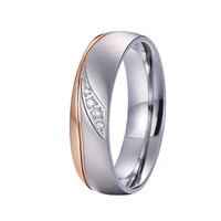 unique 2019 wedding rings bicolor 316l stainless steel womens rings