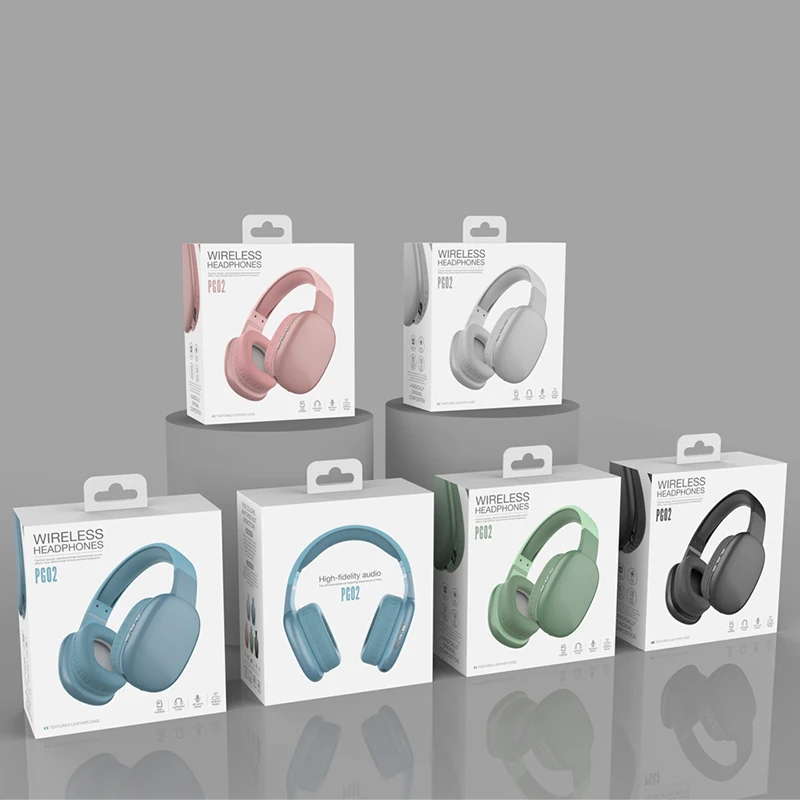 Фото Наушники PG02, Bluetooth-гарнитура с шумоподавлением, Беспроводные Hi-Fi стереонаушники, складные наушники с микрофоном №5