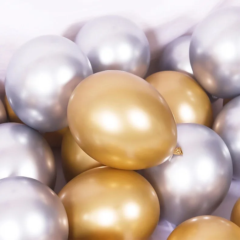 Глянцевые металлические жемчужные латексные воздушные шары плотные