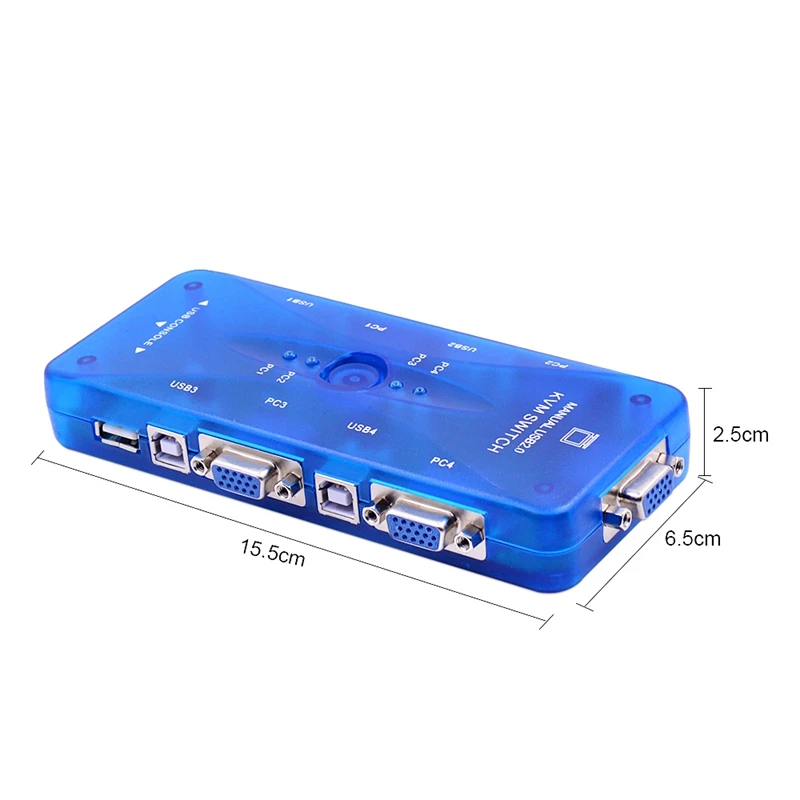 4 Порты и разъёмы Usb 2 0 Kvm переключатель In 1 Out 1920x1440 Vga SVGA разделитель поля для