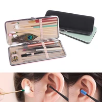 23pcsset ear wax removal tool kit ear picking set with led light earwax remover spoon ear cleaning care tools for ear care