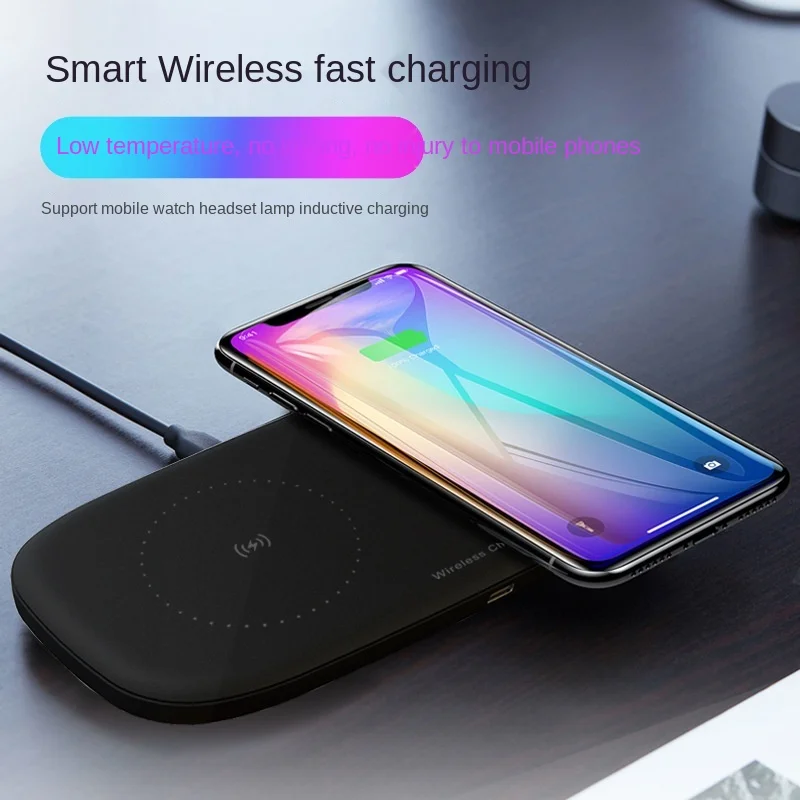 

Беспроводная зарядная подставка-держатель 2 в 1, индукционное зарядное устройство Qi для Samsung S20, S10, Note 9, 8, для iPhone 12, 11 Pro, X, Xs, Max, Xr, 15 Вт