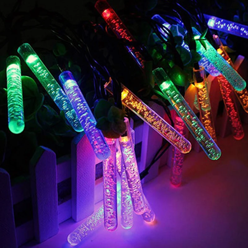 

Hot selling solar string lights 20LED ice cone lawn street dance waterproof decoration lights Christmas garden lantern