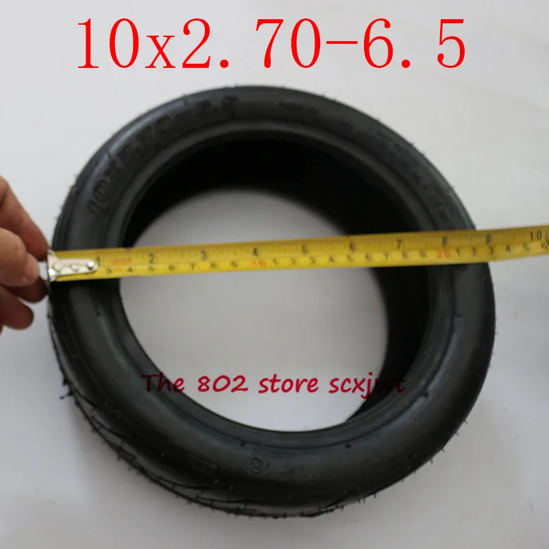 

Lightning delivery 10 inch Vacuum Tire 10x2.70-6.5 Tubeless Tyre 10*2.70-6.5 Wear-resisting tyre for Electric Scooter Balanced