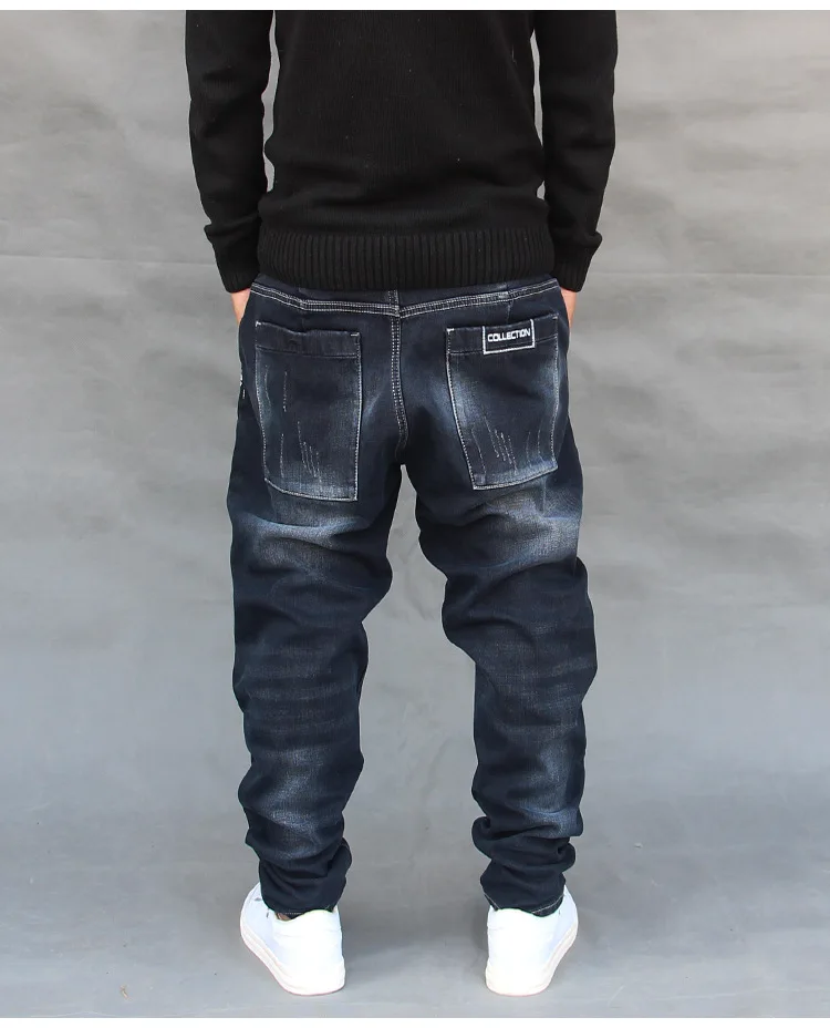 

Four seasons fashion men's Hip Hop Pants loose large jeans Harem Pants men's tapered Leggings