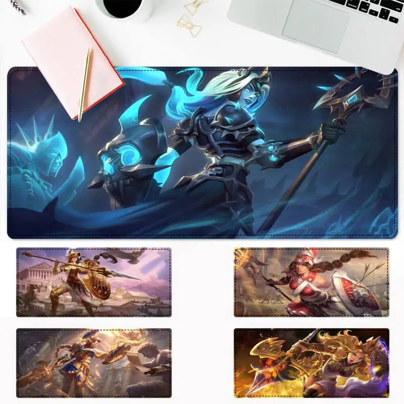 

Lock Edge SMITE Athena Mouse Pad Gaming MousePad Large Big Mouse Mat Desktop Mat Computer Mouse pad For Overwatch