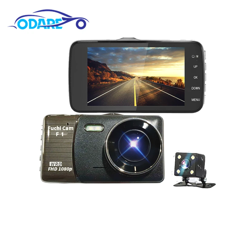 Odare 4 Inch Car Camera Full HD DVR 1080P Dash Video Autoregistrator 170 Degree Night Vision Recorder G-sensor | Автомобили и