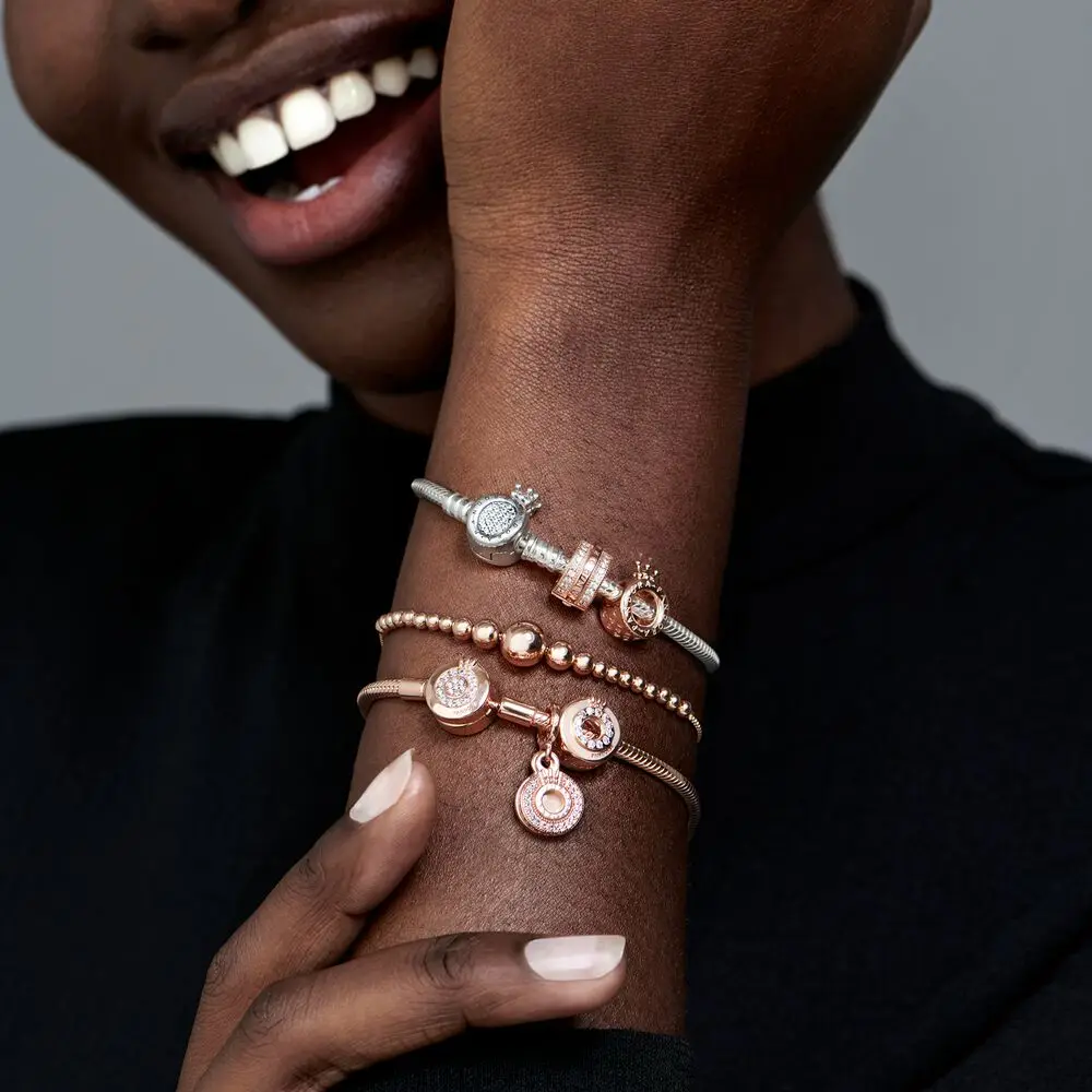 

High quality Silver Crown Serpent Bone Bracelet Fits Pandora's European Original Bracelet Fashion Jewelry Fashion Women's Gift