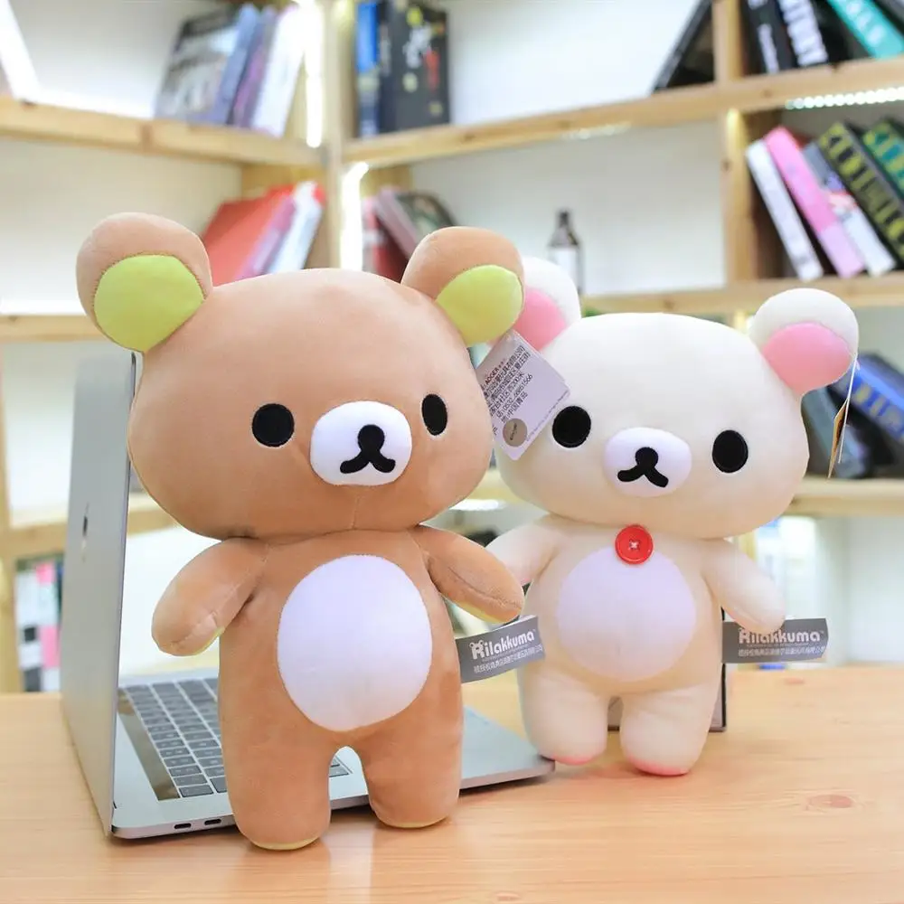 1 шт. 10/28 см Высокое качество rilakkuma плюшевый медведь японский ТВ персонажами мягкая игрушка; медведь супер мягкие игрушки для детей, подарок девочке подарок на год