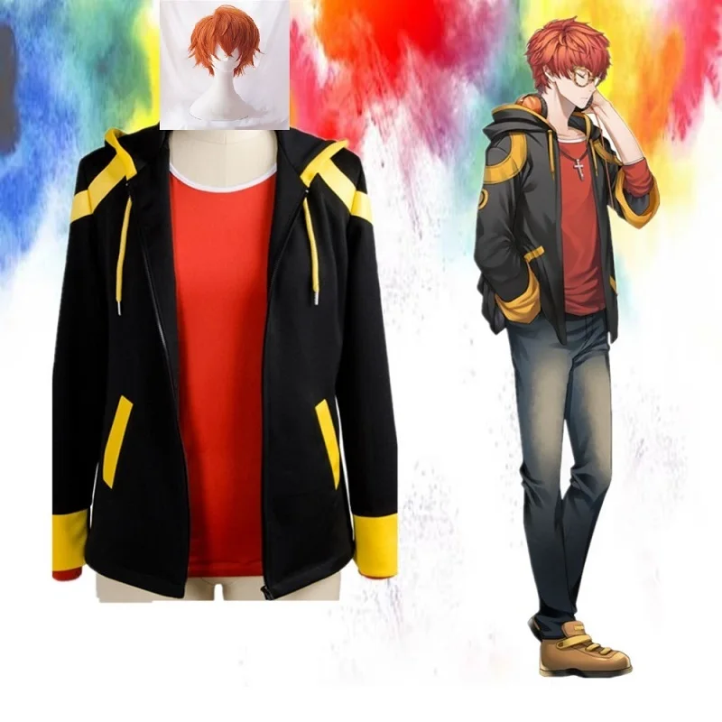 Аниме Мистик мессенджер 707 Косплей Костюм Saeyoung лютеж Чой наряды куртка Пальто