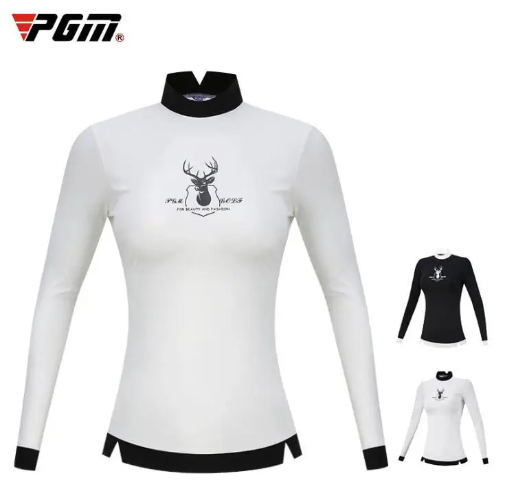 PGM Женская одежда для сна с длинными рукавами и принтом оленей печатных гольф