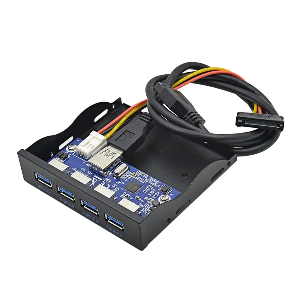 Кронштейн для передней панели usb хаб 19 + 1 20Pin USB 3 0 5 адаптер ПК настольного дюйма FDD