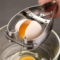 1pc high quality handheld stainless steel egg opener keep your hands clean quick open eggs cutter creative kitchen gadgets ns20