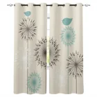 Завод одуванчика Круглый Птица, Затемненные занавески для детской комнаты, занавески для спальни, шторы на окна для гостиной