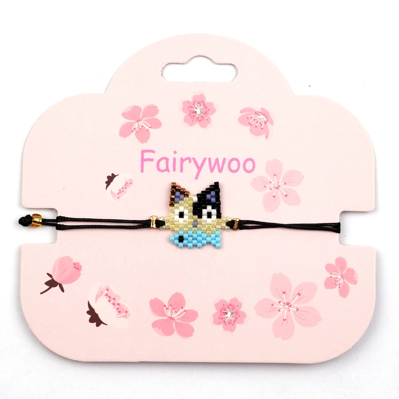 FAIRYWOO браслет в виде кошки искусственная кожа милые животные очаровательные