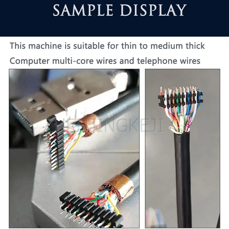 

Electric Double Sided Peeling Machine Small Automatic Wire Cutting achine Data Line Multi-core Wire Peeler Stripping Tools