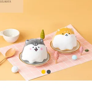 Новинка милые мягкие игрушки-животные собака плюшевые игрушки для брелка Милая мультяшная Сиба-ину Хаски Мягкая кукла кулон игрушка для сумки для ключей подарок на день рождения