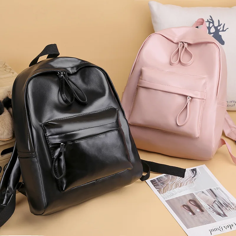 

Fashion backpack female obvious backpack Korean high school students bag