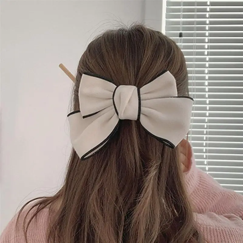 

Elegant Plush Bowknot Hairpin Fashion Hair Clips Female Hair Accessories