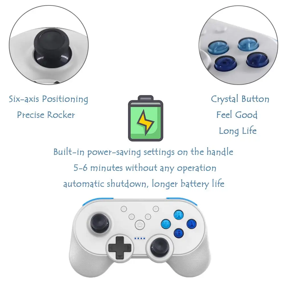 Мини беспроводной Bluetooth игровой контроллер для консольный переключатель Nintendo JYS