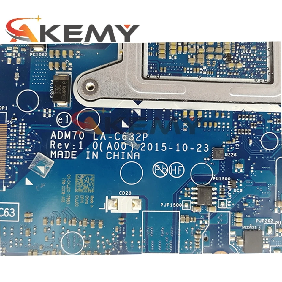 

Original laptop Mainboard For DELL Latitude E5470 Core I5 Mainboard CN-0DN9PC 0DN9PC LA-C632P SR2F0 2G