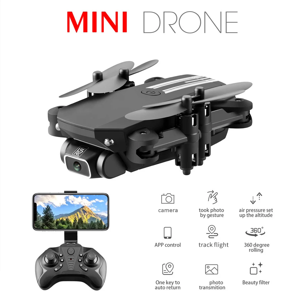 Мини Дрон с Камера HD Широкий формат 0.3MP/5.0MP/4K LS MIN 4K дрона дистанционным