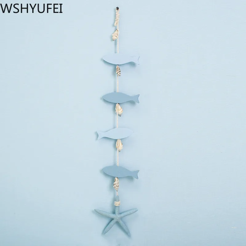 Новый стиль средиземноморская деревянная подвеска гостиная коридор детский сад