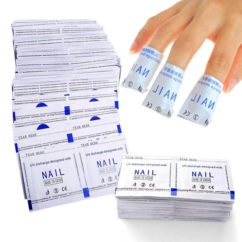 

Nusx 100pcs Nail Degreaser Gel Polish Remover Lint-Free Wipe Napkins For Manicure Cleanser Nail Art Soak Off Cleaner Nail UV Gel
