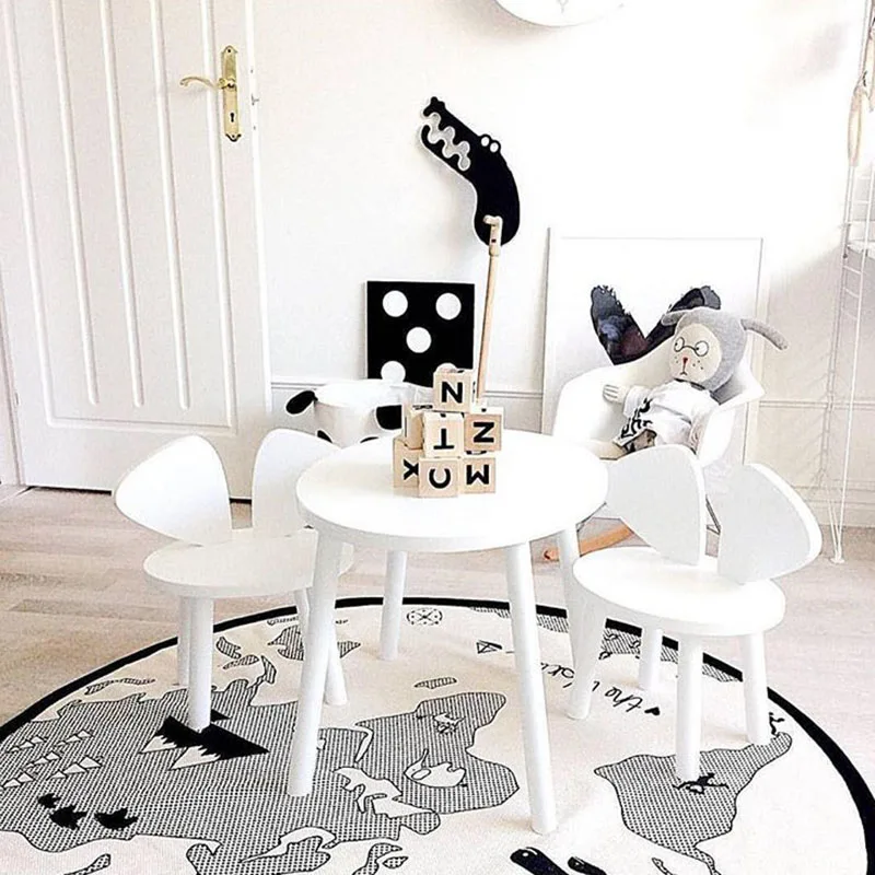 

Cartoon Baby Crawling Mat Round Maze World Map Game Pad Kids Cotton Crawling Blanket Floor Carpet Play Rug Toys