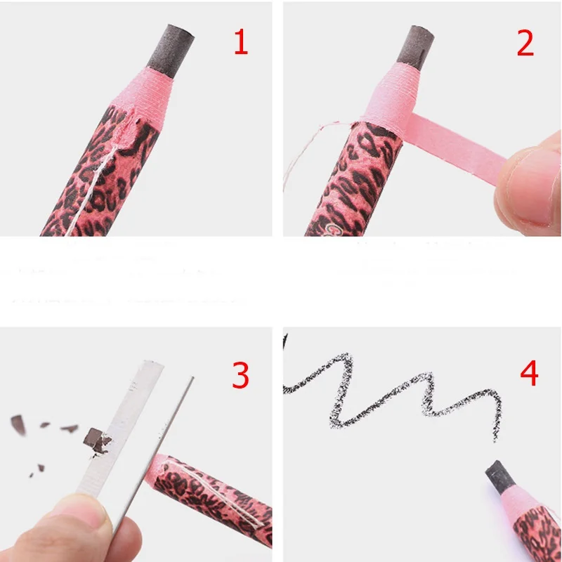 1 шт. Водонепроницаемый хна для бровей карандаш легкообрабатываемая резанием