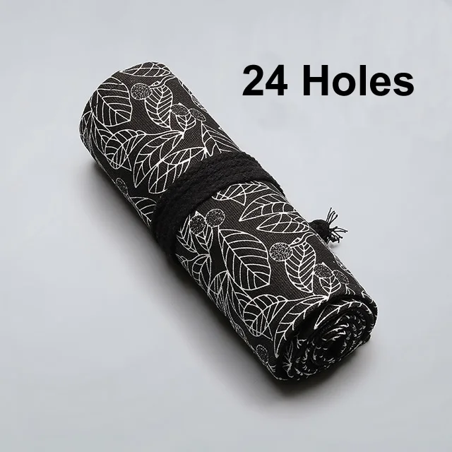 24 with out pencil 12/24/36/48/72 рулон школьный пенал Kawaii пенал из ткани уголовного для девочек и мальчиков милый большой пенал, штрафы коробка канцелярских принадлежностей - Цвет: 24 with out pencil