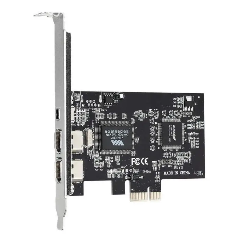 3 порта 1394A карта расширения PCI E 1X к IEEE 1394 DV видео адаптер 1x 4Pin 2x 6Pin контроллер для