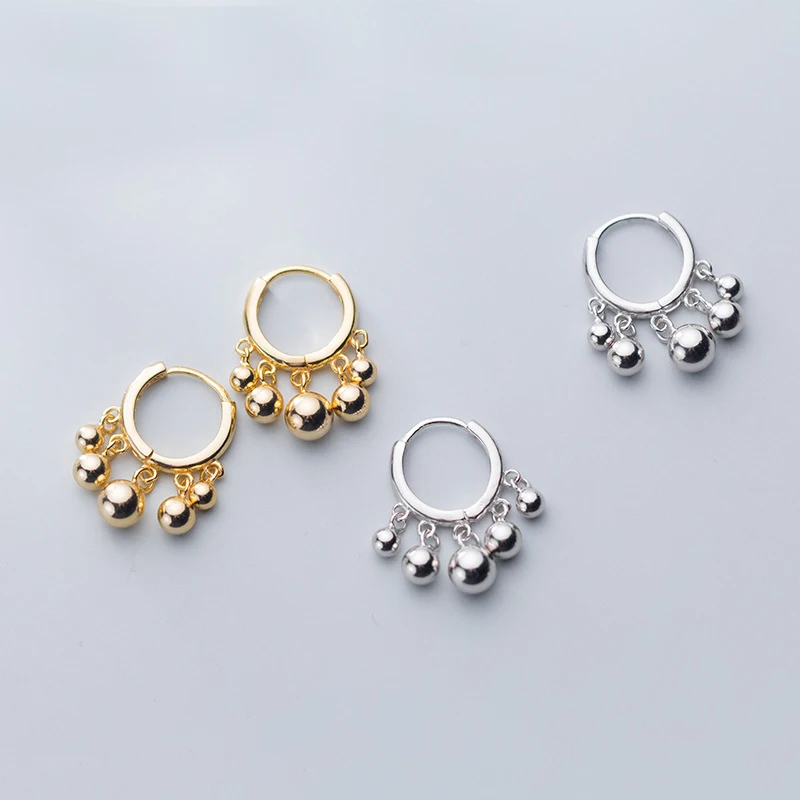 Женские серьги с геометрической кисточкой MloveAcc из серебра 100% пробы 925