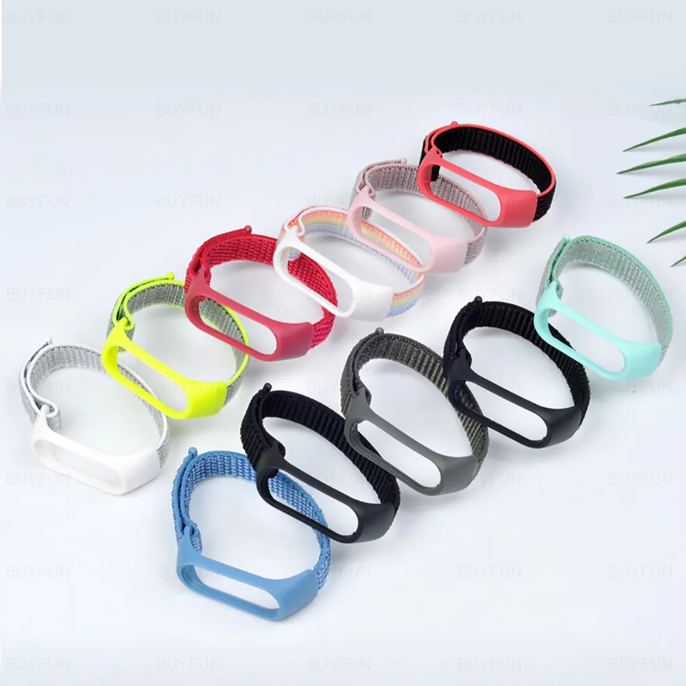 

Ремешок нейлоновый для Xiaomi Mi Band 6 5 4 3, спортивный Воздухопроницаемый браслет для Xiomi Mi Band6 Band5, сменный Браслет