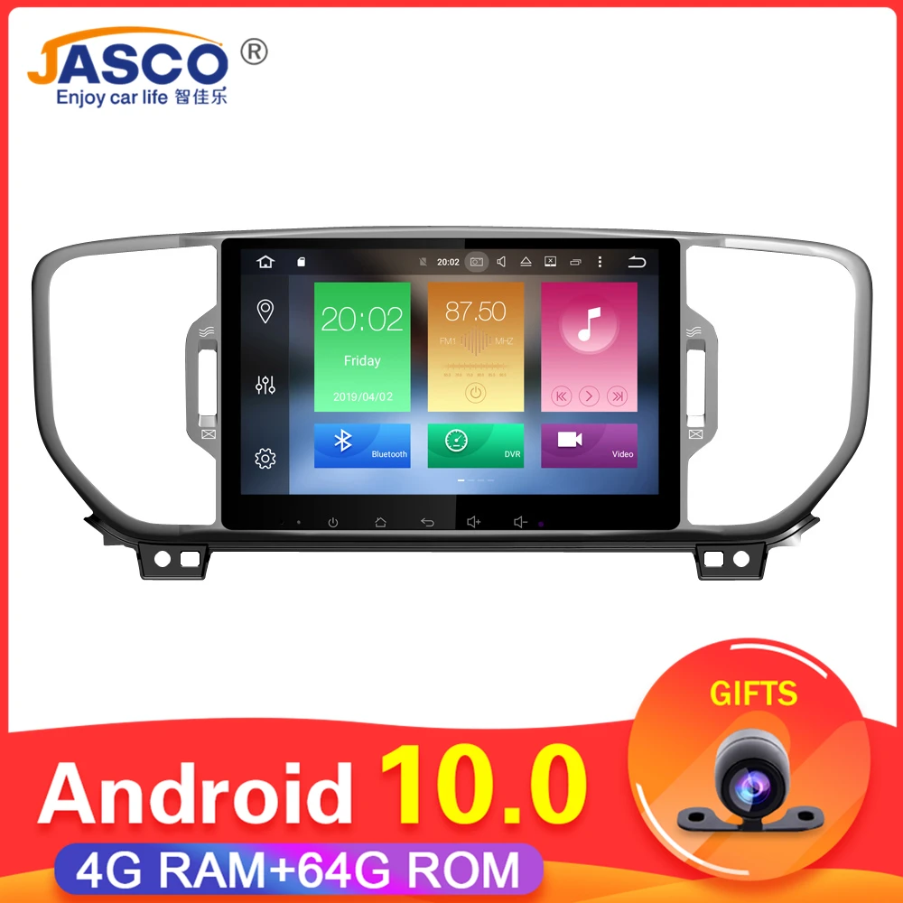 Автомобильный DVD стерео плеер 4 Гб ОЗУ Android 10 0 для Kia Sportage 2016 2017 2018 GPS навигация