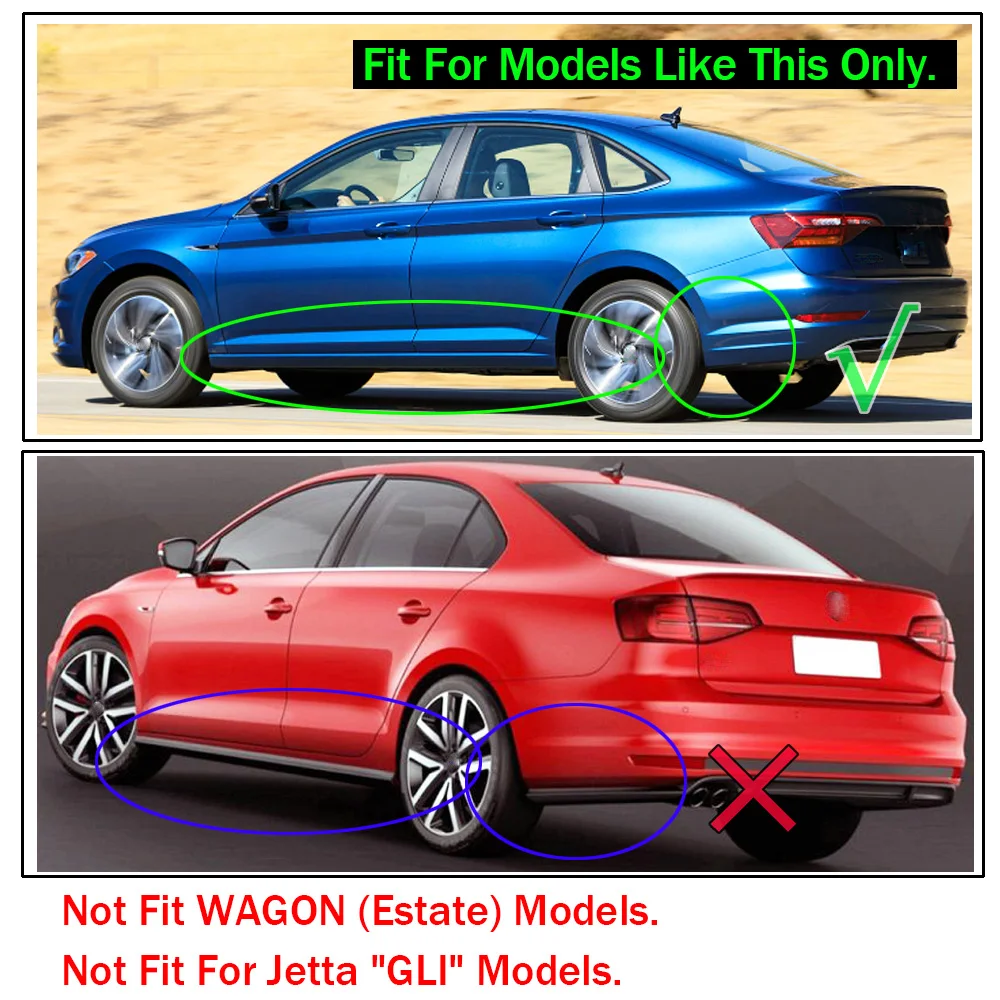 Комплект брызговиков для Volkswagen VW Jetta Sedan Mk7 2019 on брызговики крыло передние и задние