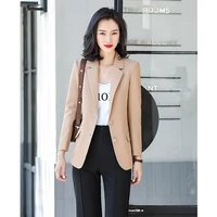 high quality elegant spring and autumn fashion casual self cultivation small fragrance office business jacket british small suit