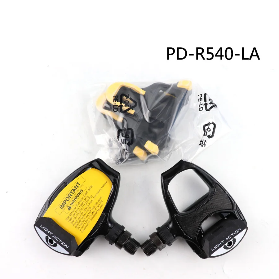 SHIMANO PD-R540 PD R540 LA SPD SL педаль оригинальная коробка включает в себя SM-SH11 самоблокирующиеся бутсы, Педальный светильник, педали для езды на велосипеде