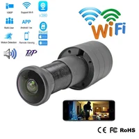 wifi door eye camera hd 1080p panoramic fisheye peephole ipc cat eye home security door cctv surveillance camera