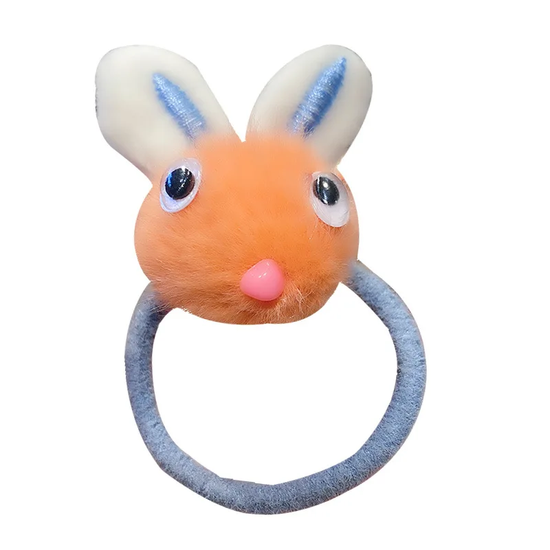 

New style children's hair ring holster, cute rabbit hair ring, baby tie hair, head rope, sweet rubber band hair ring