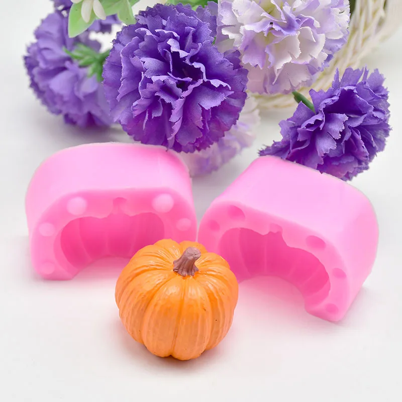 Halloween 3D Pumpkin Silicone Cake Mould Pastry Baking Decor Fondant DIY Mold Handmade craft Candle Soap Moulds | Дом и сад