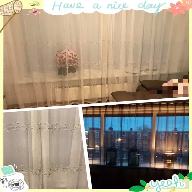 Французские светильник Роскошные Жемчужные тюлевые занавески яркие алмазные