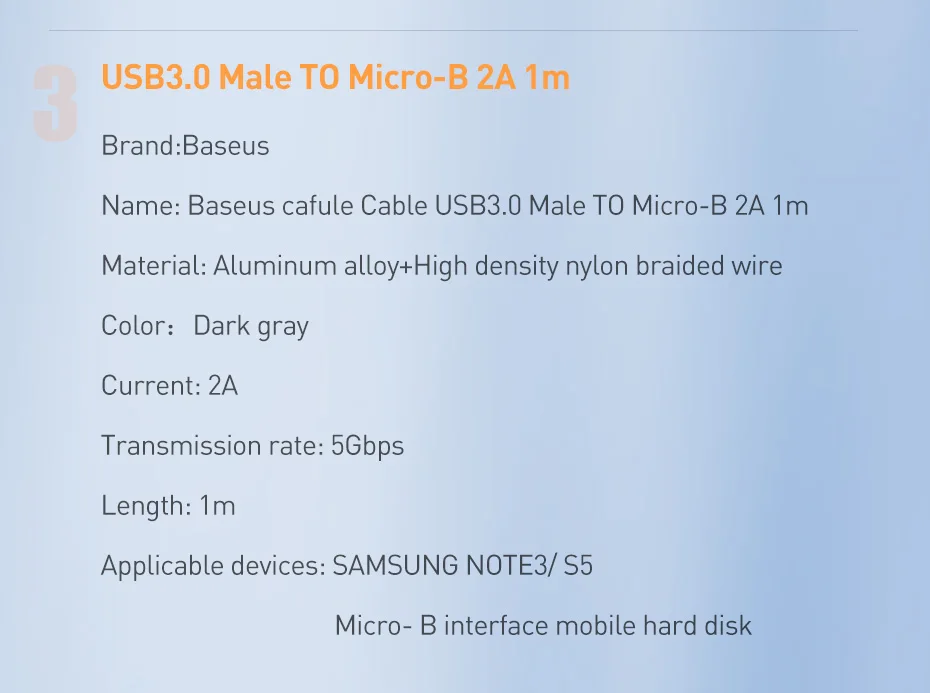 Baseus USB кабель-удлинитель USB 3,0 кабель для USB 3,0 Micro USB OTG кабель для Smart tv PS4 HDD USB 3,0 кабель для передачи данных
