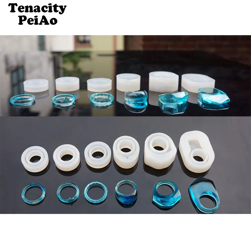 DIY силиконовая форма для УФ отверждаемая эпоксидная смола прессформы кольца