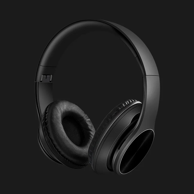 Черный Hi-fi стерео Беспроводная гарнитура перезаряжаемые беспроводные наушники Bluetooth наушники-вкладыши Складная гарнитура с микрофоном - Цвет: Черный