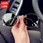 Солнечные очки LeonLion в винтажном стиле для мужчин и женщин, зеркальные солнцезащитные аксессуары, 2021